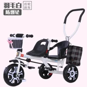 Children's Tricycle Twin Handcart Two Person Baby Bicycle Baby Lightweight Stroller Baby Stroller