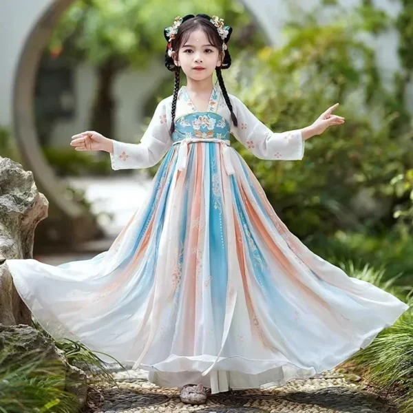Summer Girl Hanfu Princess Dress Kids Clothes Children Cosplay Costume Baby Clothing Stage Long Fairy Girls Dresses Vestidos - Image 3