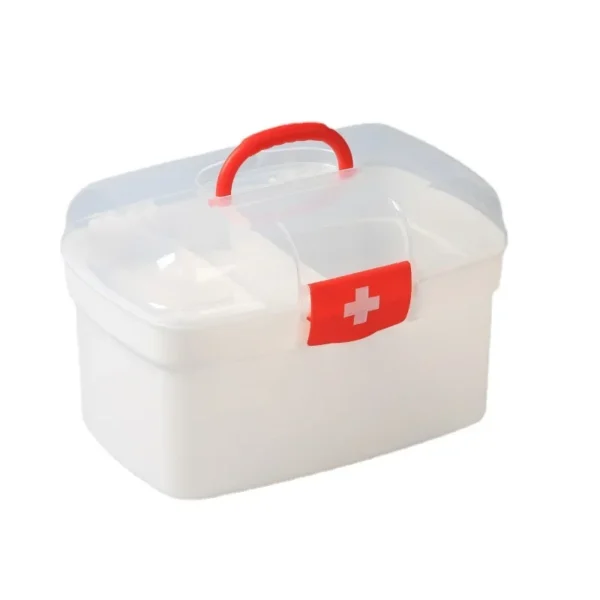 Home Medical First Aid Kit Drug Storage Box Multi-layer Portable Transparent Medicine Box Emergency Health Care Pharmaceutical - Image 2