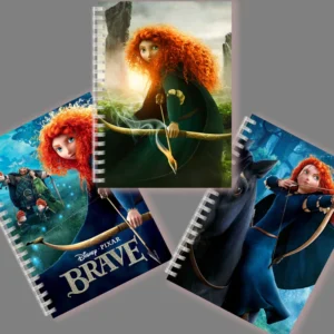 A5 Notebook Animated Films Princess - Merida Brave - Spiral Ring Writing Note Book Dairy Journal Memo For Woman Girls Gifts