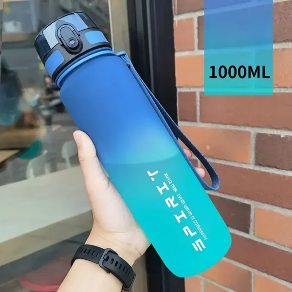 1L Large Capacity Sports Water Bottle Motivational Leak Proof Portable Reusable Plastic Cups Outdoor Travel Gym Jugs - Image 5