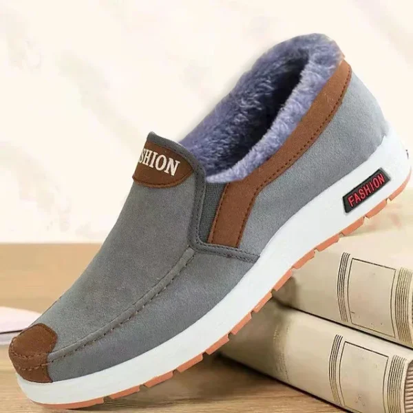 Men's canvas shoes, men's shoes, one foot lazy shoes, cowhide sole, anti slip and wear-resistant casual shoes for men - Image 6