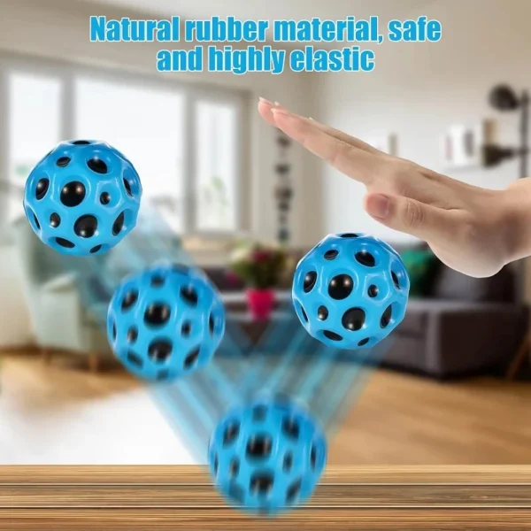 Perforated Ball Foam Moon Ball Bouncing Ball Practical Hole Ball Soft Bouncing Ball Bouncing Ball Outdoor Interactive Game Toys - Image 3