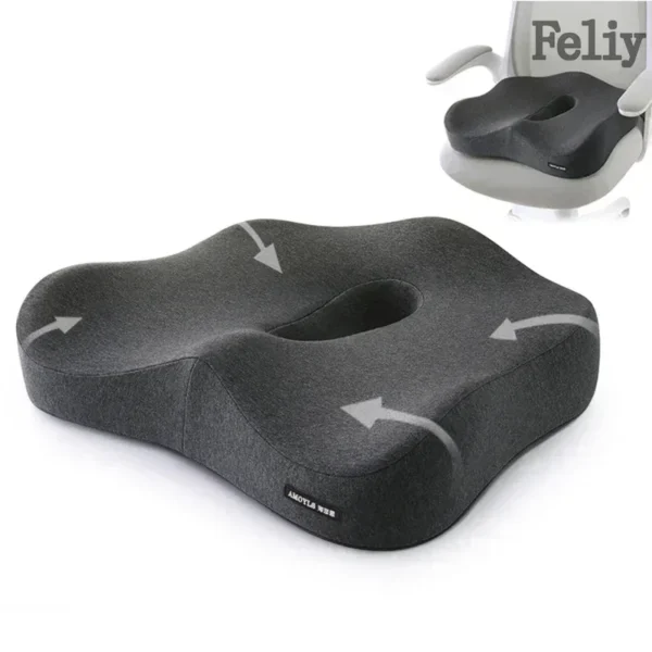 Memory Foam Chair Cushion Car Seat Support Buttock Cushion Pain Relief Orthopedic Pillow Massage Lumbar Pillow Hips Waist Pads - Image 4
