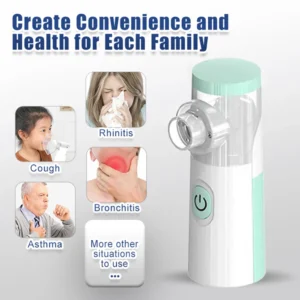 Medical Silent Mesh Nebulizer Adult Kids Handheld Asthma Inhaler Atomizer Health Care Mini Portable Nebulizer Humidifier Battery