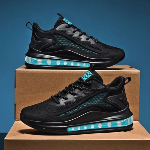 Spring and Autumn New Men's Casual Air Cushion Running Shoes Lightweight Mesh Casual Shoes Anti-Slip Shock Absorbing Sports Shoe - Image 2