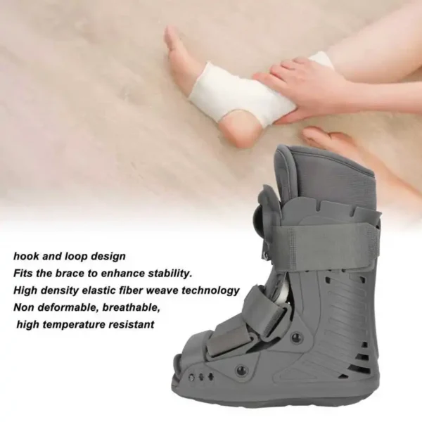 Pneumatic Walking Boot Full Shell Orthopedic Protection Short Air Walker Brace for Ankle Injuries Fractures Recovery 33-47 Size - Image 4