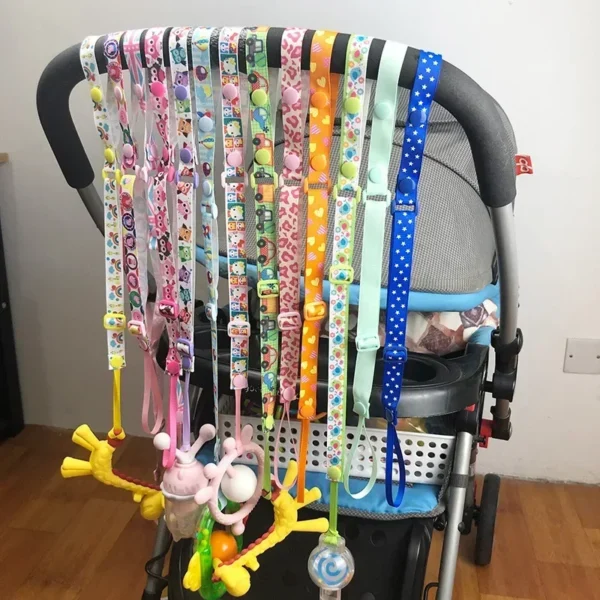 Baby Stroller Crib Toy Chain Baby Stroller Pendant Baby Stroller Anti Loss Hanging With Pacifier Toy - Image 2