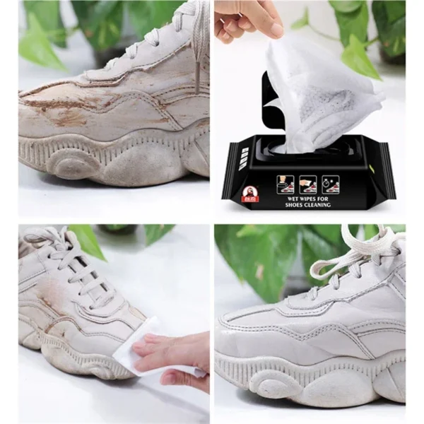 12Pcs/30Pcs Disposable Shoes Clean Wipes Portable White Shoes Cleaning Care Wipes Sneakers Cleaning Quick Wet Wipe VIE LENTE - Image 5
