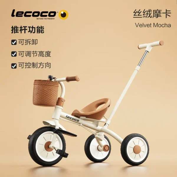 Children's tricycles, toddlers, bicycles, inflatable free with push rods, baby strollers, baby tricycles - Image 6