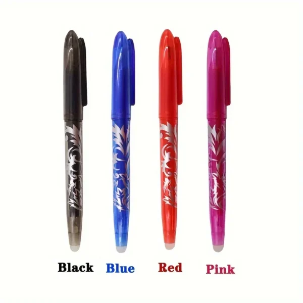 8/4pcs Multi-Color Erasable Gel Pen 0.5mm Tip Painting Writing Drawing School Black Blue Red Pink Orange Green Purple Light Blue - Image 2
