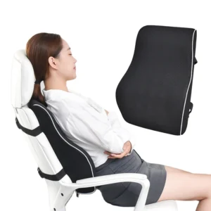 Ergonomic Adjustable Straps Orthopedic Comfort Wheelchair Lumber Back Rest Memory Foam Lumbar Support pillow