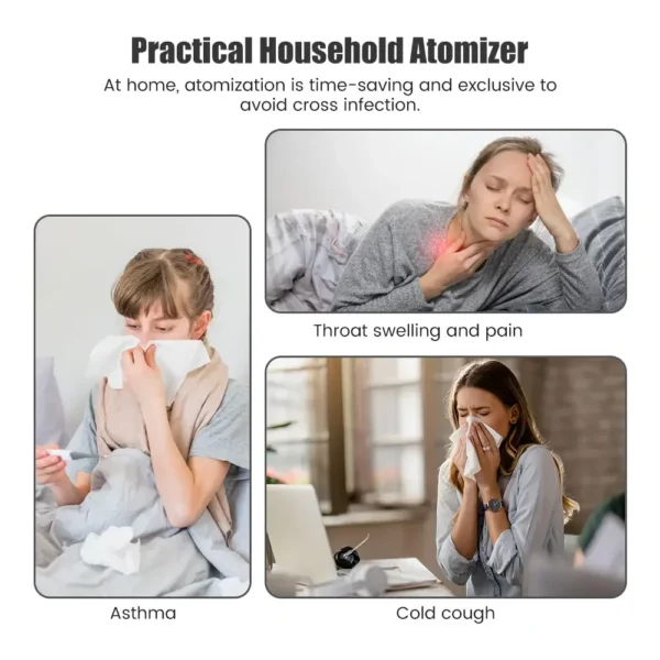 Portable Nebulizer Inhalator Medical Handhe Adult Kids Mini Silent Steam Nasal Humidifier Inhaler Tools Nebulizer Asthma Health - Image 3