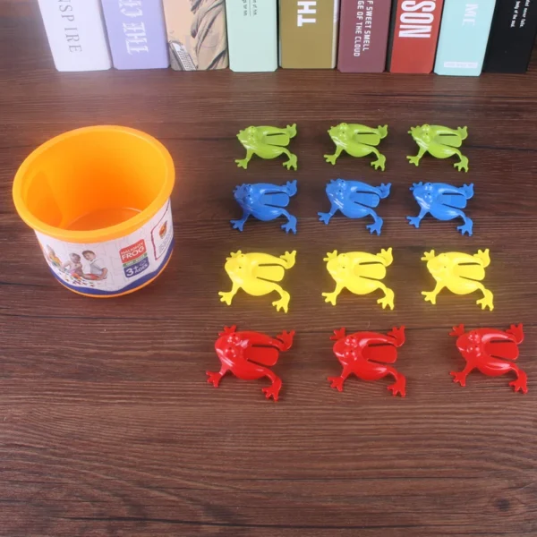 12PCS Jumping Frog Toys For Kids Finger Pressing Bouncing Frog Toy Antistress Relieve Family Game Kids Birthday Party Toys - Image 3