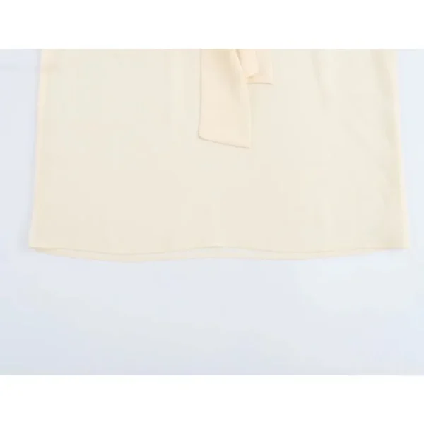 Women Lace Up Shirt Spring Lightweight V Neck Female Elegant Casual Shirts Lightweight Long Sleeve Female Shirts & Blouses - Image 5