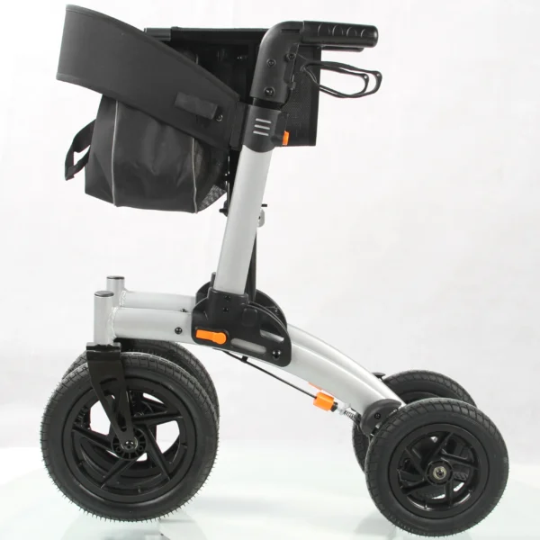 Electronic wheelchair lightweight aluminum walking 2 in 1 rollator electric walker rollator for elderly outdoor rollato - Image 4