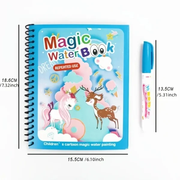 Watercolor Painting Magic Book Reusable for Children Animal Cartoon Painting Book Suitable for Children's Education and Learning - Image 2