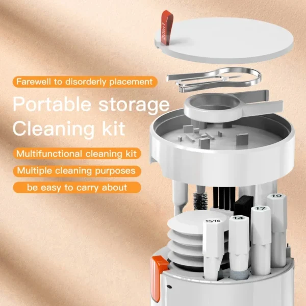20 in 1 Multi-Functional Digital Camera Headset Mobile Phone Laptop Keyboard Cleaning Tool Set Cleaning Brush Clean Pen - Image 4