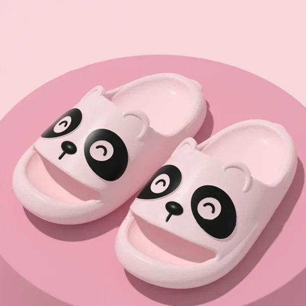 Children Summer Panda Slippers Flip Flops Cute Cartoon Shoe for Woman Indoor Outdoor Wear Soft Thick Beach Sandals Couple Slides - Image 5
