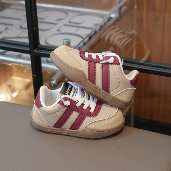 2024 Boys And Girls Canvas Shoes Children's School Performance Shoes Fashion Children Biscuit Bottom Breathable Kids Shoes - Image 5