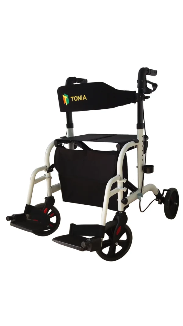 Trainsit chair Foldable Rehabilitation mobility lightweight rollator and wheelchair for adults TRA08 Travel goods for the elde - Image 2