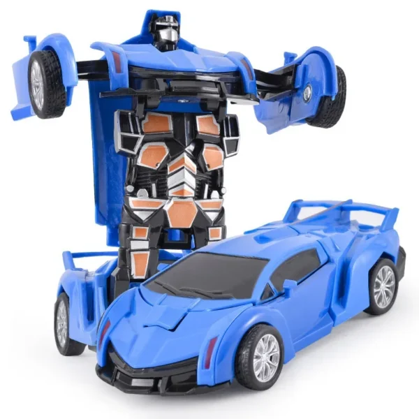 Shape-shifting toy car inertial impact one-button shape-shifting boy puzzle collision shape-shifting Autobot robot - Image 4