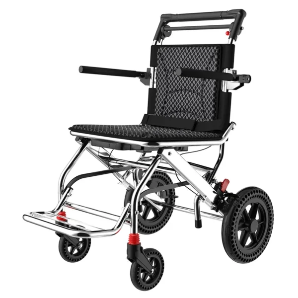 12-Inch honeycomb wheel folding lightweight wheelchair scooter tie rod model - Image 2