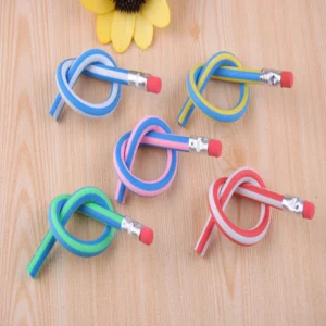10 Pieces Cute Candy Color Soft Flexible Standard Pencils Stationery