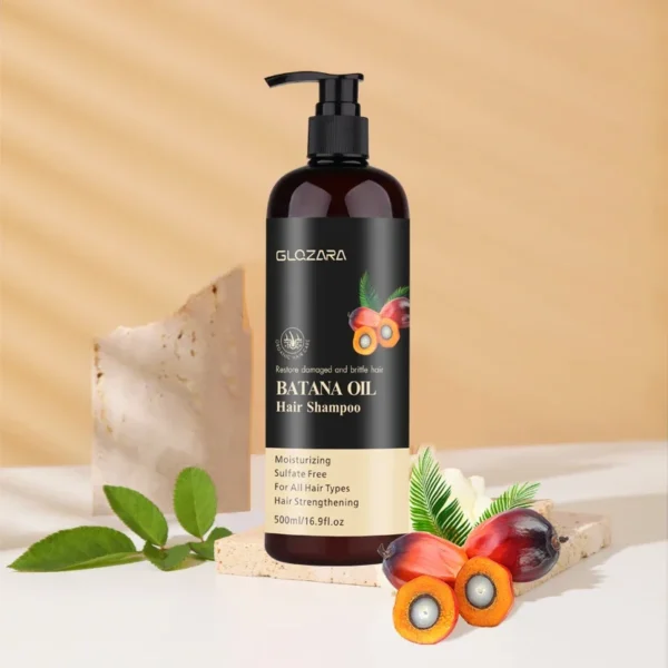 500ml Batana Oil Shampoo Deep Cleansing Moisturizing Hair Shampoo Lasting Oil Control Refreshing Shampoo And Hair Care Product - Image 3