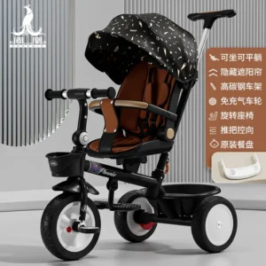 Children's Tricycle 1-3 Year Old Baby Pedal Walking Stroller Children's Lightweight Toy Handcart