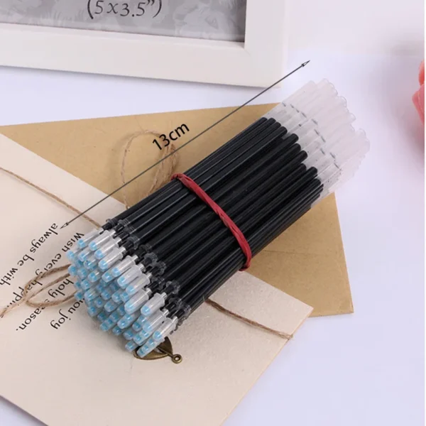 20 Pcs/Set Gel Pen Refills Rods 0.38mm Black Blue Red Ink Neutral Pen Washable Handle Refill Rod School Supplies Stationery - Image 4