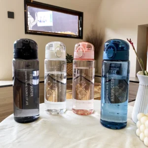 780Ml Water Bottle With Bounce Cover Leak Proof Sports Drinkware Strap Reusable Portable Water Bottle For outside Fitness Gift