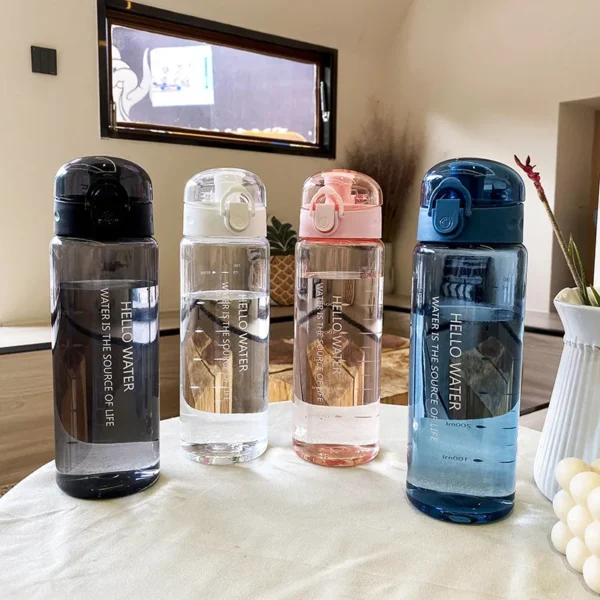 780Ml Water Bottle With Bounce Cover Leak Proof Sports Drinkware Strap Reusable Portable Water Bottle For outside Fitness Gift