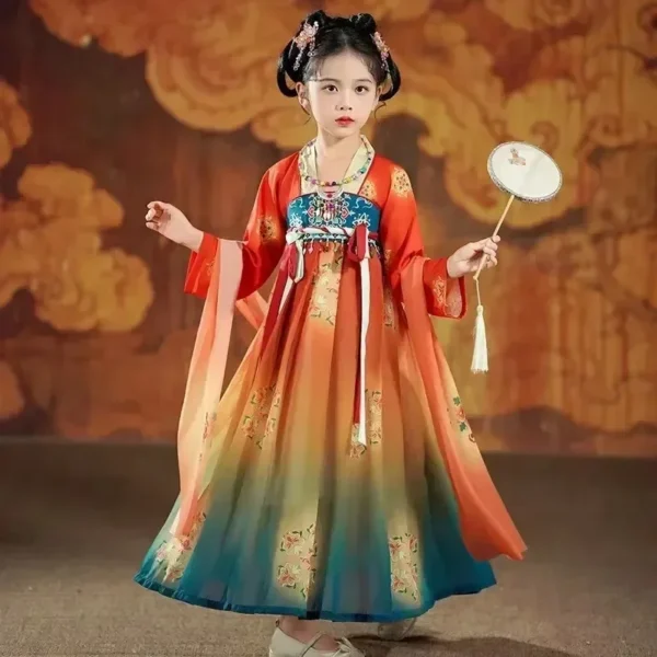 Summer Girl Hanfu Princess Dress Kids Clothes Children Cosplay Costume Baby Clothing Stage Long Fairy Girls Dresses Vestidos - Image 2