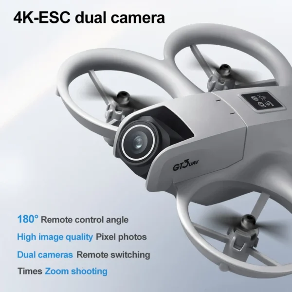 2026 New GT3 Mini Drone WIFI FPV Hover Camera 4K Pocket Coloful Lights Dron Rc Plane Foldable Quadcopter RC Toys Gift For Kid - Image 2