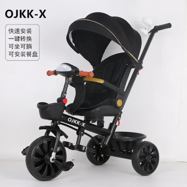 Baby Walking Artifact Children's Tricycle Bicycle 1-3 To 6 Years Old Large Baby Stroller Baby Bicycle - Image 2