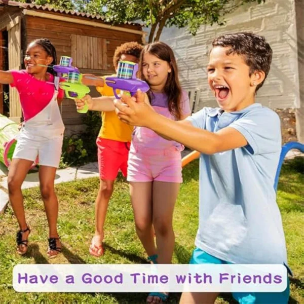 Outdoor Game Foam Disc Gun Toy for Kids, Flying Disc Shooting Launcher, Double Parent-Child Interactive Children Toy - Image 2