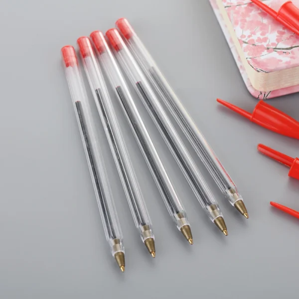 5/10 Pcs Black Red Blue Ballpoint Pen 1.0mm Ballpoint Pen Student Signing Pen Writing Pen Stationery School Office Accessories - Image 5