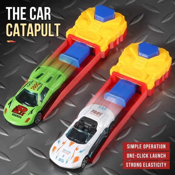 Dynamic Ejection Vehicle Shooting Racing Taxi Model Inertia Slide Car Mini Gift Toys Christmas, Halloween, Thanksgiving Gifts - Image 4
