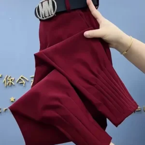 Autumn Winter Casual Pants Women's High Waist Slim Feet Harem Pants Loose and Fashionable Martin Boots and Pants