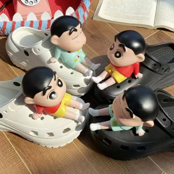MINISO Anime Series Shoe Charms 3D Doll Buckle for Clogs & Sandals Crayon Footwear Decoration X-mas Party Gifts For Girls Boys - Image 3