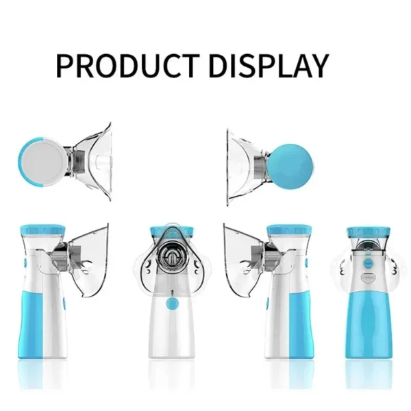 Atomizer Health Care Products Fingertip Pulse Blood Oxygen Portable Nebulizer Mesh Nebulizer Handheld Medical Asthma Inhaler - Image 4