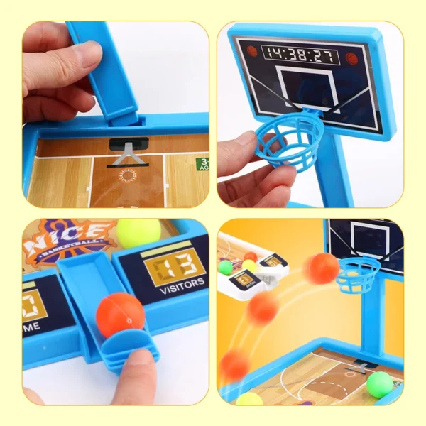 Board Game Mini Basketball Finger Shooting Machine Party Table Interactive Sport Games Parents Children Boys Girls Desktop Toy - Image 5