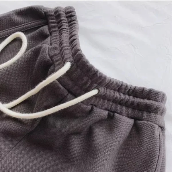 ITOOLIN Women Casual Drawstring Sports Shorts Summer Thin High Waist Yoga A-line Shorts Loose Women Running Straight Trousers - Image 5