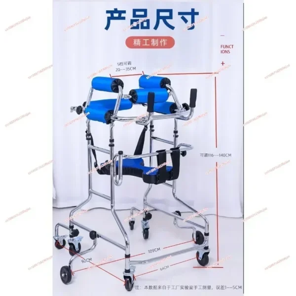 Stroke hemiplegia walking rehabilitation assistive device for adult learning walker walking lower limb training - Image 2