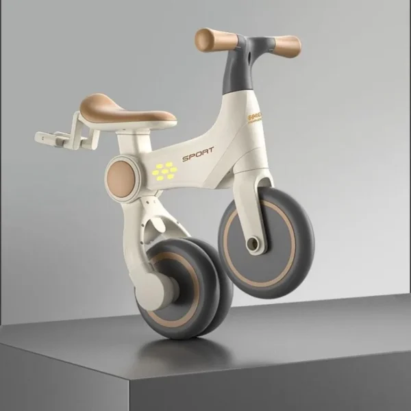 Children's tricycles, baby multifunctional folding strollers, children's bicycles, children's magical light cart - Image 6