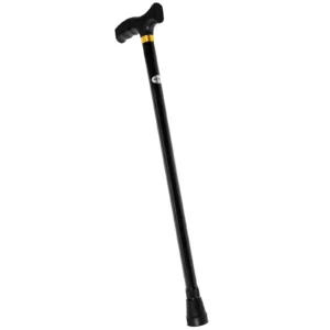 Aluminum Alloy Adjustable Elderly Walking Stick Red Anti skid Portable Hiking Support Crutch For Mountaineering Activities