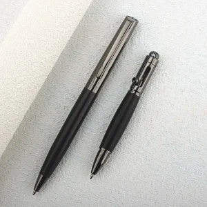 Premium Metal Ballpoint Pen with Wood Barrel for Smooth Writing Experience and High-End Design-0.7MM Ink-Office pens