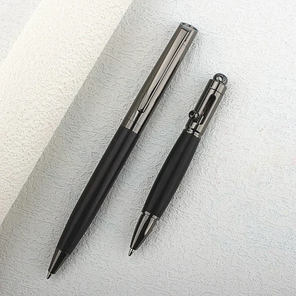 Premium Metal Ballpoint Pen with Wood Barrel for Smooth Writing Experience and High-End Design-0.7MM Ink-Office pens