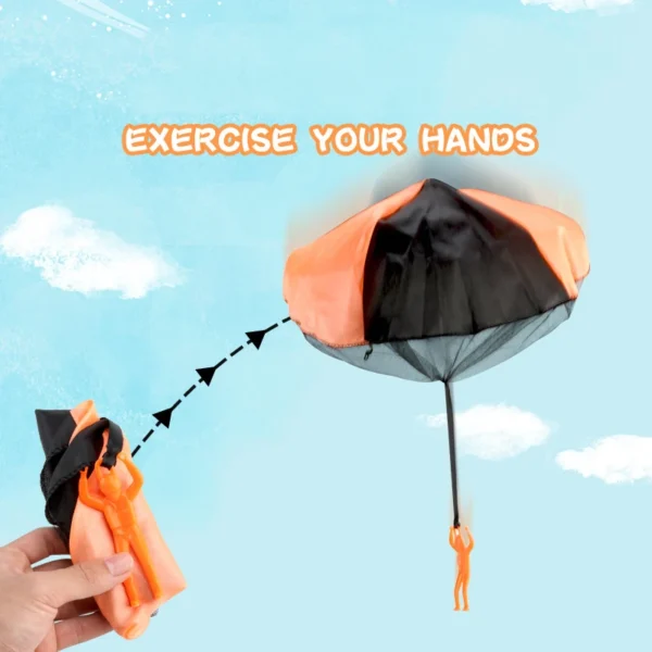 Decompression Toy Kid Mini Parachute Indoor Outdoor Sport Toy Kindergarten Hand Throwing Small Toy Parent-child Interactive Game - Image 4